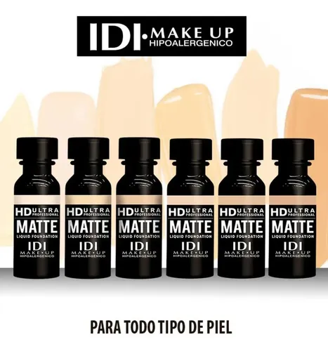 Base De Maquillaje Líquida Hd Matte Idi Tono 03 Very Sand