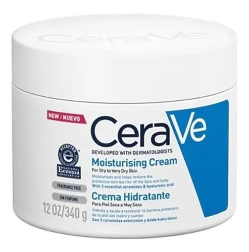 Cerave Crema Hidratante Pote X 340 Gr Sin Fragancia