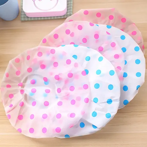 Gorro De Ducha Elástico Reutilizable Dot Thicken Para Cabell