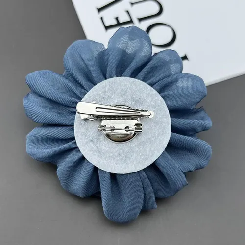 4 Broche De Flores Con Pinza Para El Pelo Para Azul Oscuro