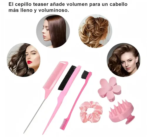 Kit Para Rizos 11piezas Cepillo Para Cabello Rizado Y Peine