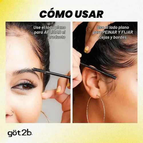 Gel Para Cejas Got2b Glued Browns 2 In 1 Brow Negro