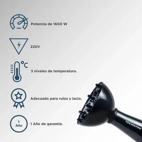 Secador De Pelo Profesional Altro 2800 Teknikpro
