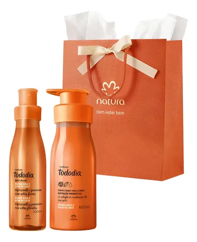 Kit Mango Rosa y Agua de Coco: Body Splash + Crema – Natura Floral