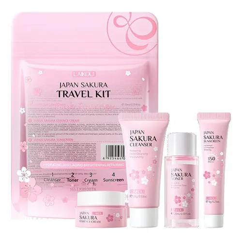 Set De Maquillaje Laikou: Limpiador Facial, Tónico, Crema Fa