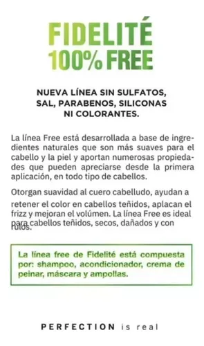 Shampoo 900ml+acond 900ml+mascara+crem Peinar Fidelite Free