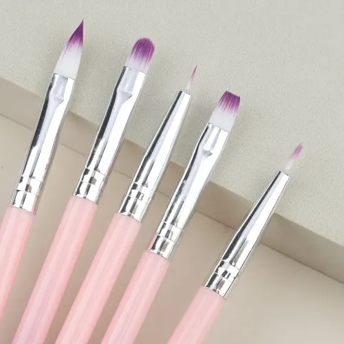 5 Marcadores De Gel Transparente Para Uñas