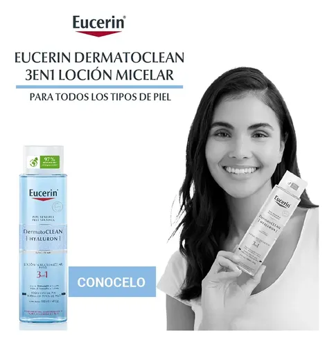 Eucerin Dermatoclean Loción Micelar Limpiadora 3 En 1 X400ml