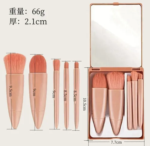 2 Kits De Maquillaje Portátiles, Espejo Profesional