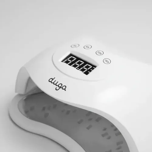 Cabina Para Uñas Semi Inalámbrica recargable 75 W Duga 36 luces LED U3039 Blanco
