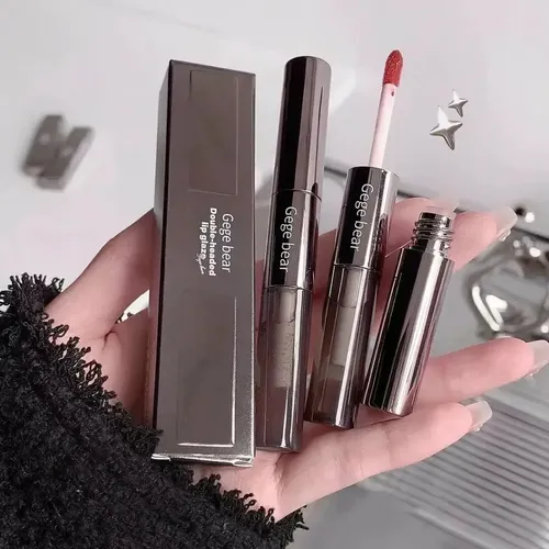 Labial Matte Velvet + Lip Gloss, Double Headed Gege Bear Color 03