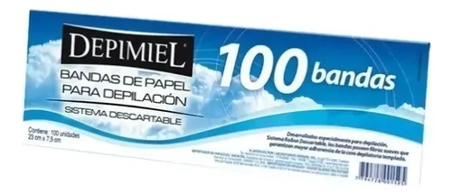 Bandas Depilatorias Descartables X 100 Unidades Depimiel