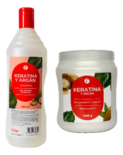 Shampoo 950ml + Mascara 1kl – Keratina Y Argan Frilayp
