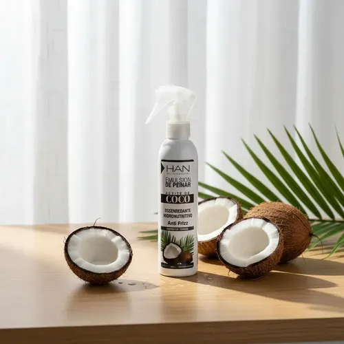 Han Emulsion De Peinar Aceite De Coco Apto Metodo Curly