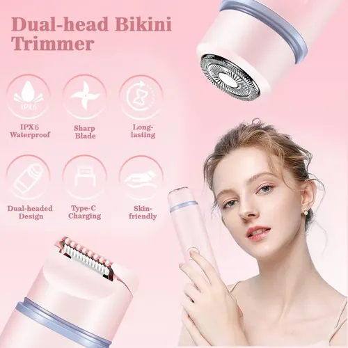 Recortadora Eléctrica Para Bikini 2 En 1 Con Luz Le W.g