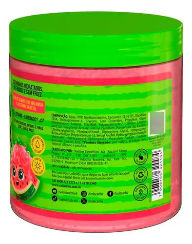 Salon Line Cacho Kids Gelatina Anti Frizz Sandia 550gr Local
