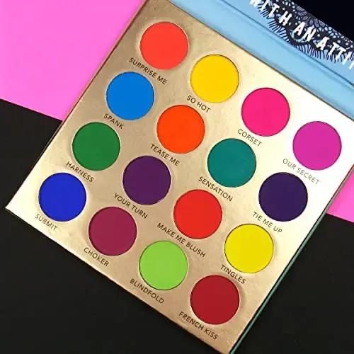 Paleta de Sombras 16 Tonos Mate Rude Cosmetics Naughty Nights