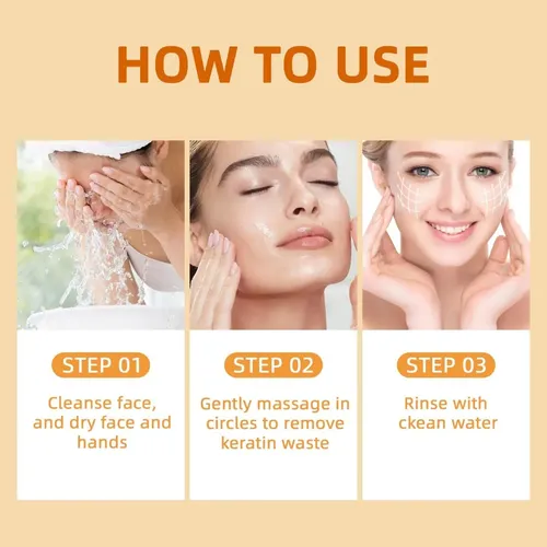 Gel Exfoliante Facial Naranja 60 G Puntos Negros Todo Tipo De Piel Día/noche
