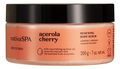 Exfoliante Corporal Nativa Spa O Boticário 200g Acerola Cher