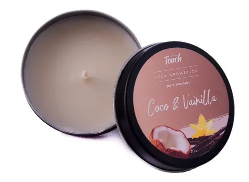 Velas Para Masajes Aromaticos Different Touch 30g Fragancia Coco Vainilla Tipo De Envase Lata