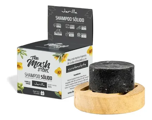 Shampoo Solido Natural Vegano Jarilla 50gr – Detox Capilar The Mash Store