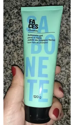 Jabon En Gel Limpiador Facial Natura Faces 120 Ml Normal Día/noche