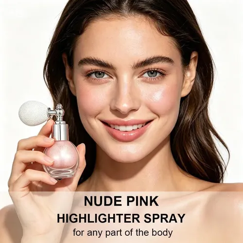 Spray Iluminador Facial Y Corporal Kaynest Nude Pink