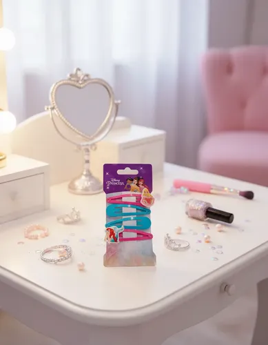 Set Hebillas Princesas Accesorio De Pelo Original Disney