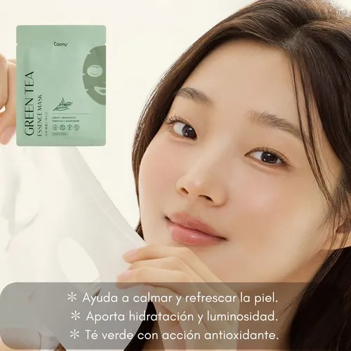 Mascara Facial Coreana Coony Green Tea Humecta Antioxidante