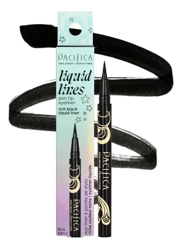 Delineador Líquido Vegano Pacifica Black 6ml