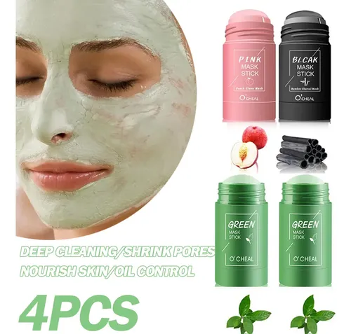 Barra De Arcilla 4 Pzas Para Rostro, Mascarilla Y Acné