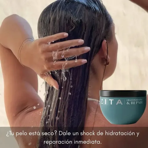 Mascara Capilar Hidratante Reparadora Zita Brillo Fuerza 500