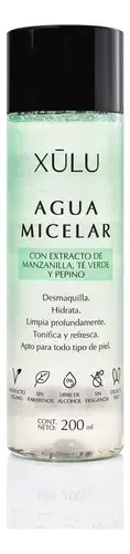 Agua Micelar Desmaquillante 200ml Xulu Cosmeticos