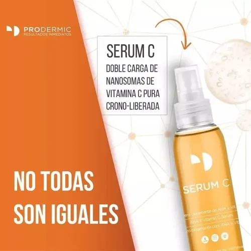 Prodermic Serum C Oxigenante Con Aha Vitamina C Pura 130ml.