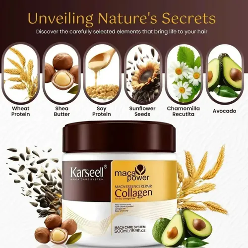 Crema Karseell Colágeno Para Restaurar El Pelo