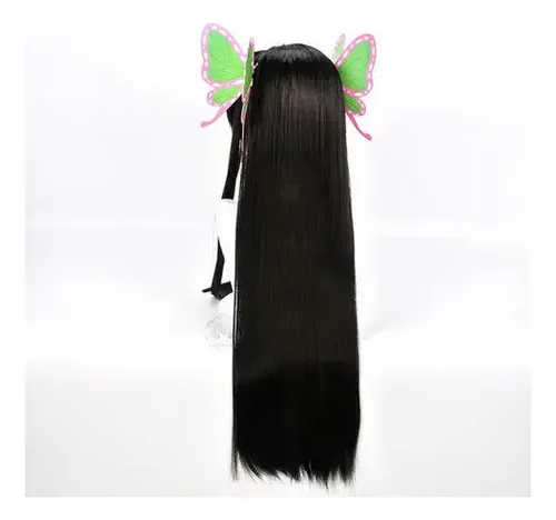 Ee. Qq. Demon Slayer Kanae Kocho Cosplay Peluca Pelo Largo*l