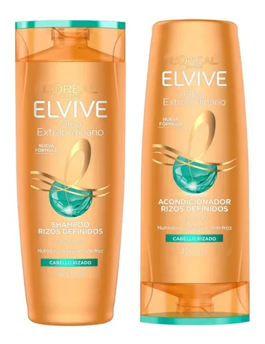 Shampoo Y Acondicionador Elvive Óleo Extraordinario Rizos