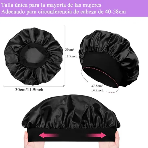 Gorros De Satén Zhenzhuacc Para Dormir 3 Piezas 3pcs-set