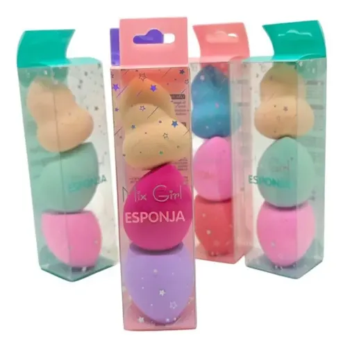Esponjas Blender Saniye Pack X3 Vegano Cruelty Free Maquillaje