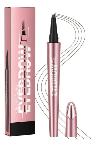 Lápiz De Cejas Micro-fork 4 Puntas Marrón Oscuro