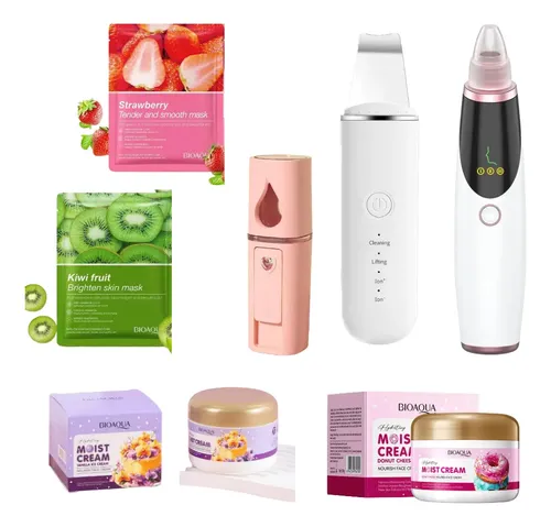 Kit Skincare Espátula Extractor Nano Mascarillas Crema Facia