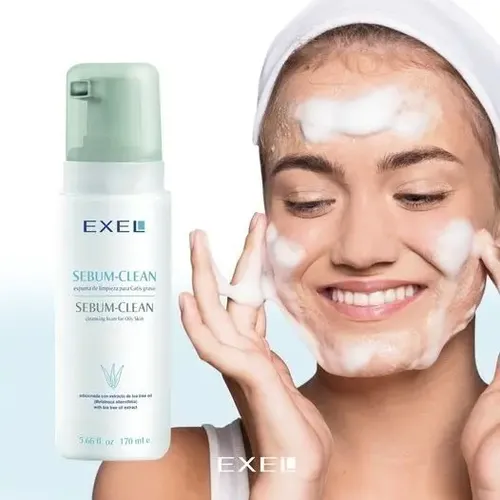 Espuma De Limpieza Exel Sebum Clean Para Cutis Graso 170ml