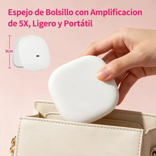 Anillo Luz Doble Cara Modos, Brillo Ajustable Espejos