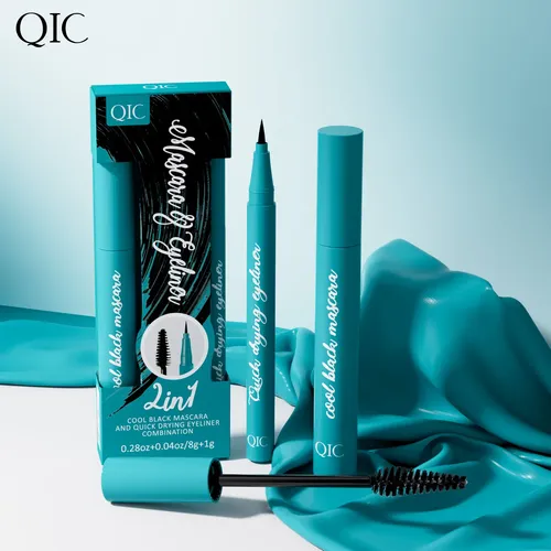 Kit De Rímel E Delineador De Olhos Border Beauty Qic Green