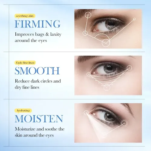 8 Mascarillas De Colageno Para Contorno De Ojos Ojeras Normal
