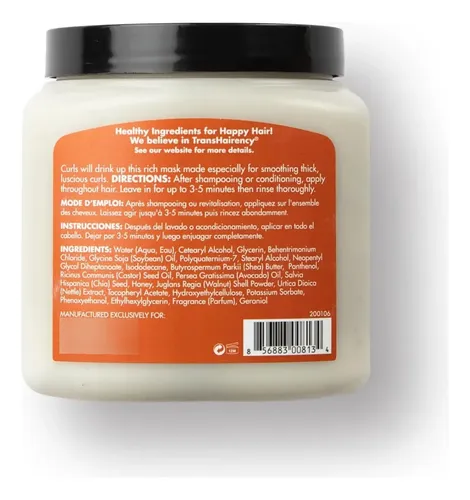 Mascarilla Capilar Sauce Beauty Miel Chía Suavizante Rizo 31