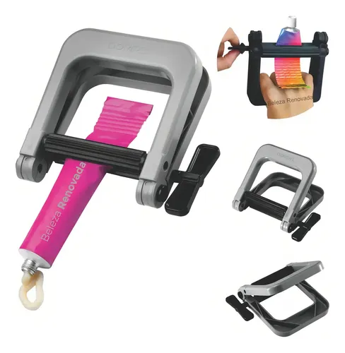 Aprieta Pomo Tintura Dompel Plástico Peluqueria Profesional Negro
