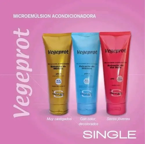 Single Vegeprot Emulsión Cabellos Secos 200g