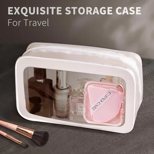 6 Pcs Triangle Powder Puff With 2 Travel Cases, Setting P…