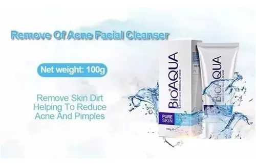 Bioaqua Limpiador Facial Con Aloe Vera, Control Grasa Y Acné Todo Tipo De Piel